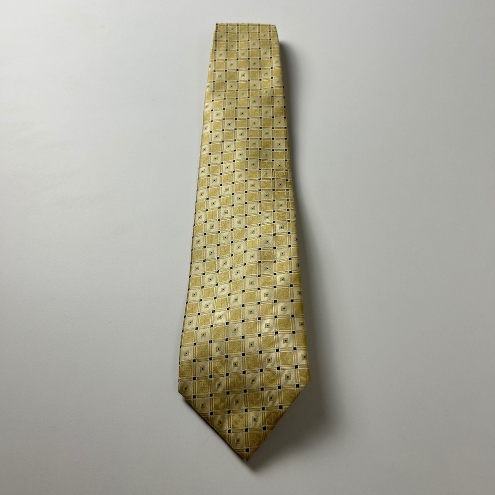 Alexander Julian Colours Gold Geometric Classic Tie China